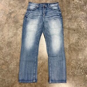 BKE Tyler Straight Distressed Medium Wash Jeans 32x31